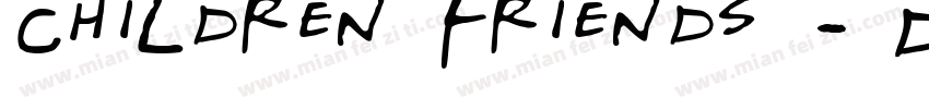 Children Friends - D字体转换